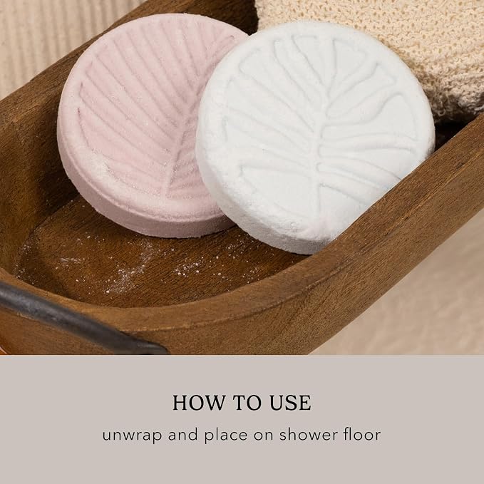 Pacha Soap Co. Shower Steamers - Sleep, Lavender & Chamomile Scented, Essential Oil Aromatherapy Shower Steamers, Clean Ingredients, Paraben and Dye-Free, Handcrafted in The USA, 3-Pack, 6 oz Each