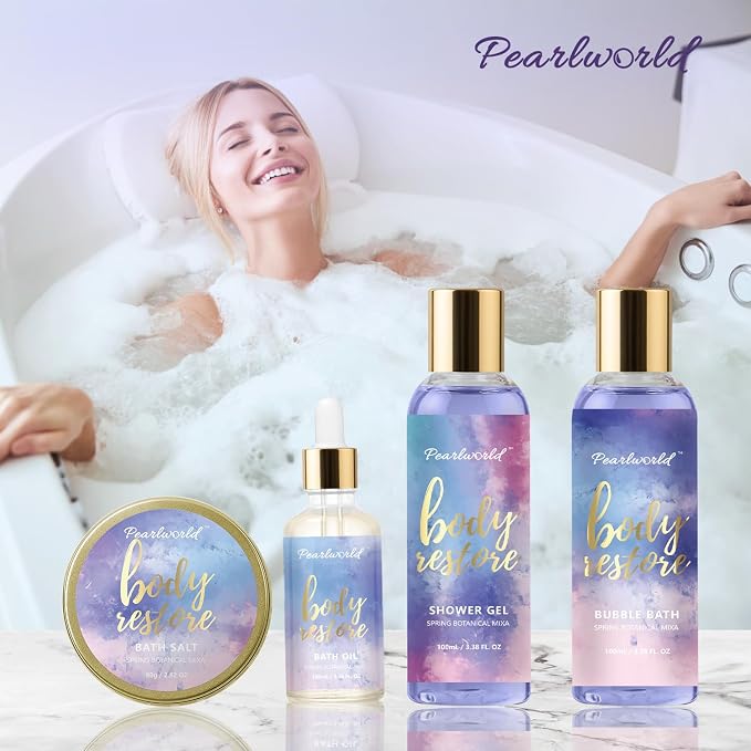 Mother's Day Gift, Spa Kit for Women, 12 Pcs Luxury Bath Skin Care Shower Bath Set, Spa Gift Sets with Reusable Bag, Bath Bomb, Christams Birthday Gifts for Teen Girls, Her, Mom