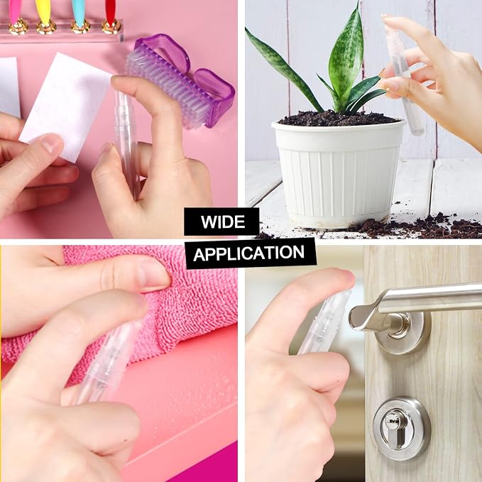 Teenitor Mini Spray Bottle 20PCS, 10ml Perfume Bottle Empty Perfume Atomizer, Plastic Perfume Travel Refillable Sample Bottle, Fine Mist Spray Bottles