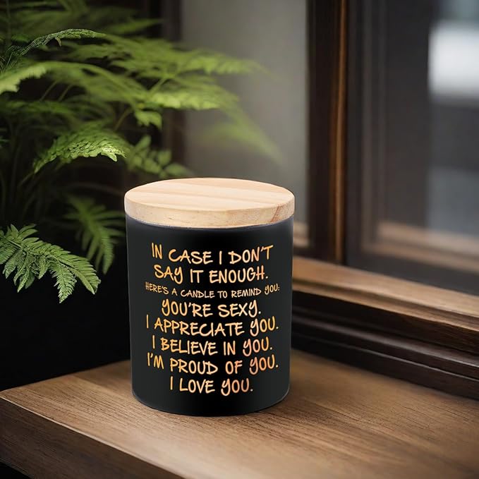 BFJLIFE Candles Gifts for Him Men Romantic Unique Fathers Day Christmas Anniversary Birthday Gifts for Husband Boyfriend Him Men Stocking Stuffers Novelty Lavender Scented Soy Candle