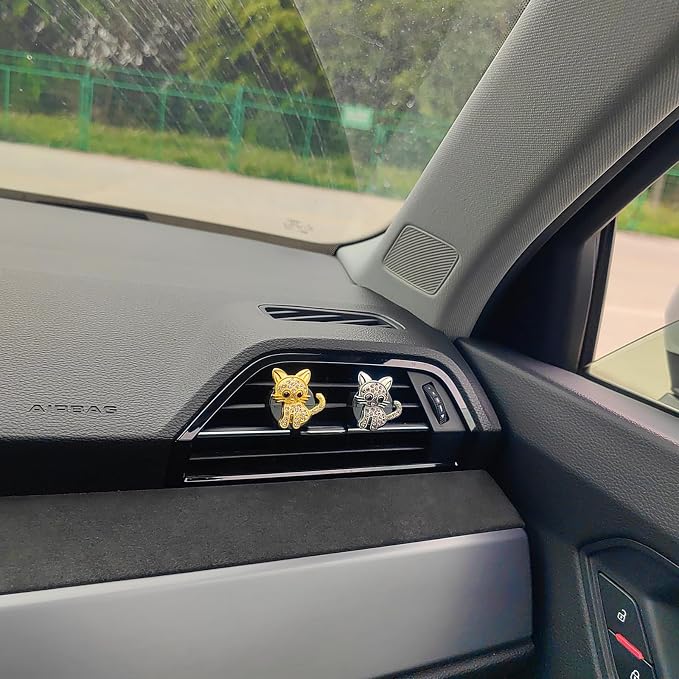 Bling Car Air Freshener Vent Clips, Cute Diffuser Vent Clip Decoration, Unique Car Accessories for Women and Men