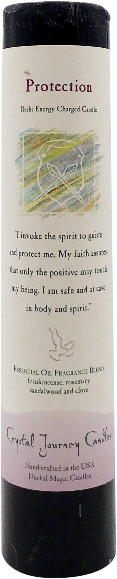 CRYSTAL JOURNEY Candle Pillar-Protection, 1 EA
