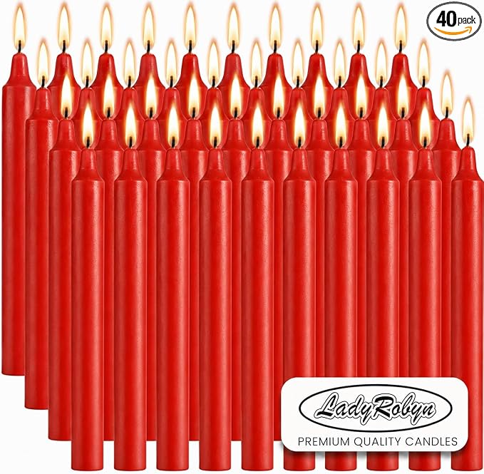 Spell Candles (Set of 40, Red)
