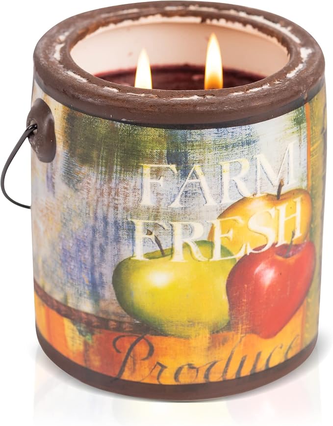 A CHEERFUL GIVER 95hr 20oz Scented Candle - Juicy Apple - Multi-Wick Glass Candle - Gifts For Men and Women