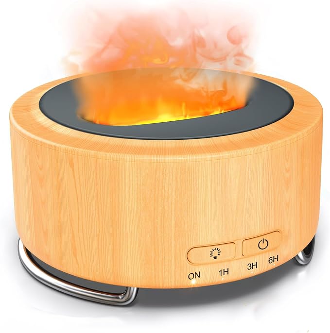Essential Oil Diffuser for Home: 500ML Aroma Diffuser for Hotel Office Yoga Room - Humidifier with 9 Colors LED Night Light for Kids/Women Home Relaxation,Yellow
