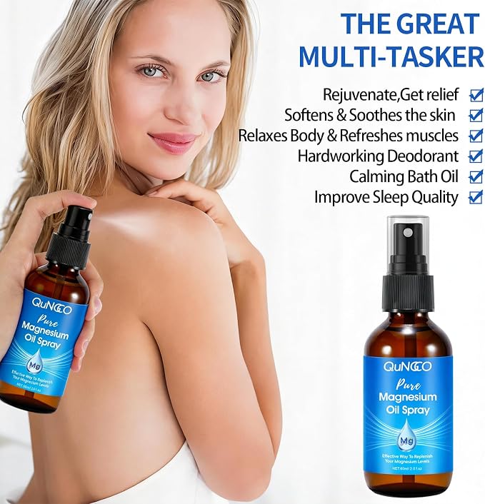 Magnesium Lotion & Pure Magnesium Oil Spray for Sleep, Leg, Muscle Relaxation Unscented, Less Itch, Magnesium Oil Spray with Magnesium Chloride,Lotion with Arnica and Lavender,Skin Friendly