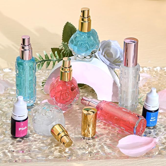 JUYRLE Perfume Making Kit- 37Pcs DIY Perfume Making Kits for Women, Make Your Own Scent with Essential Oil, Bottle, Fragrance Set, Fragrance Birthday Gifts Sets for Women Girls