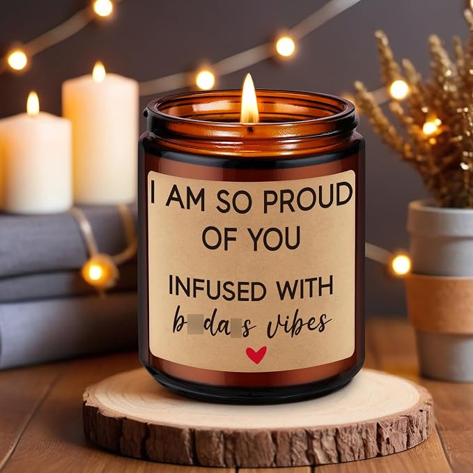 Fairy's Gift Scented Candles - Proud of You Gifts for Her, Him - Graduation, Divorce, Congratulations Gifts for Women, Men - Job Promotion, Congrats Presents for Women, Friend, BFF, Bestie