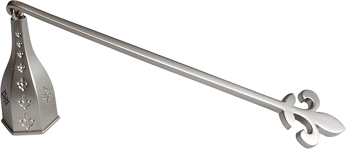 Candle Snuffer Pewter Finish with Fleur de Lis Design by Wickman