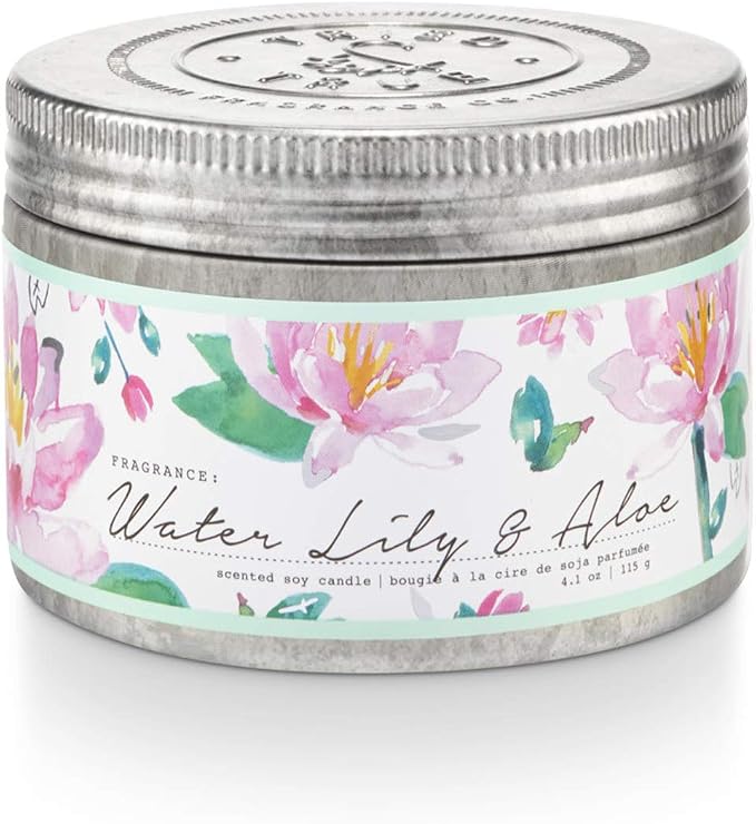 Tried & True Water Lily & Aloe Candle, 4.1 oz. Tin