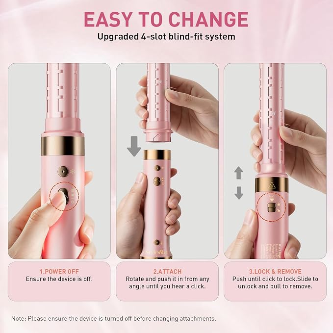 Mythsight StyleVibe Dual Voltage 8-in-1 Air Styler with Diffuser Hair Dryer, Auto Curlers (L/R), Straightener Brush, Travel Adapter & Case for Fast Drying, Frizz-Free Volume & Smooth Blowouts Styles