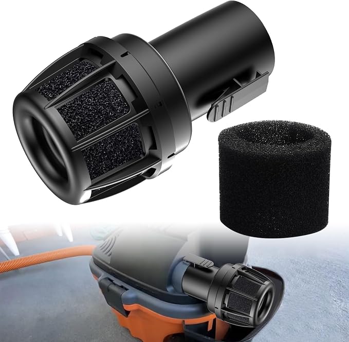 Muffler Diffuser Wet/Dry Vac Attachment (2-1/2 inch) CMXZVBE38660 Compatible with Craftsman Shop Vacuums Diffuser with Replacement Sponge