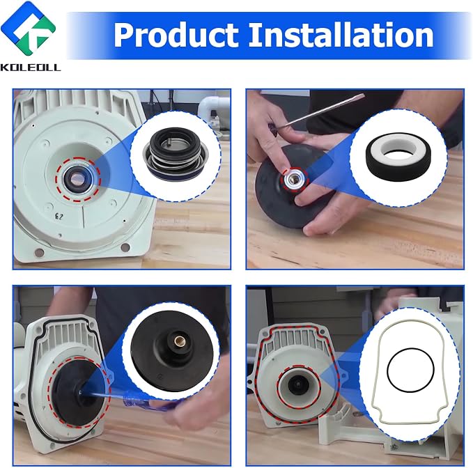 073130 Pump Impeller 2 HP with Impeller Repair Kit Fit for Pentair WhisperFlo WF-8 WFE-8 WFK-8 WFDS-8 WF-30 WFE-30 WFDS-30 1000 Series Pump