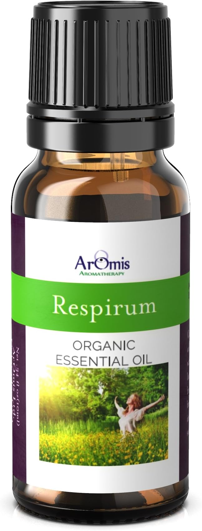 ArOmis Organic Respirum Essential Oil - 100% Pure Therapeutic Grade - 10ml (.34 fl oz), Undiluted, Premium, Oils for Aromatherapy Diffuser