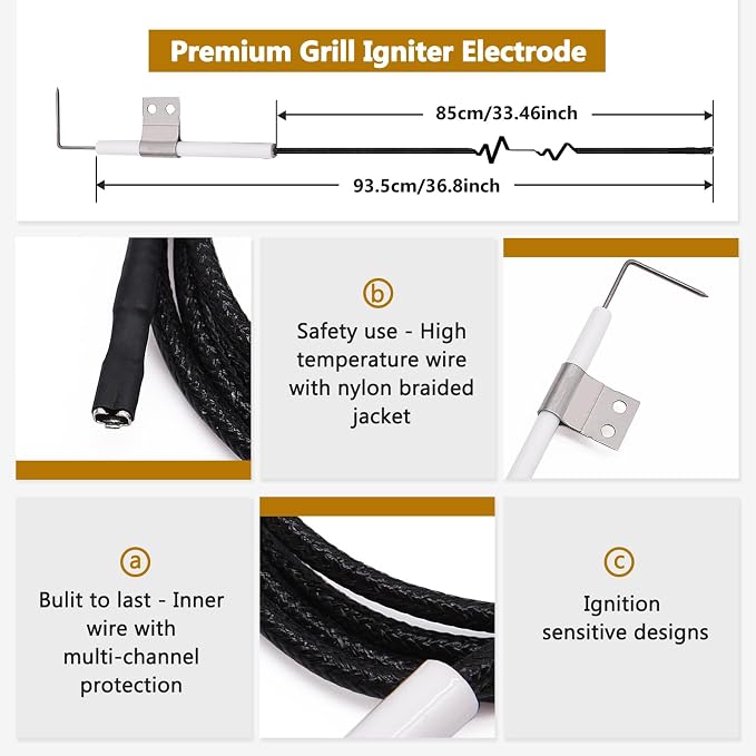 Grill Replacement Parts for Nexgrill 6 Burner 720-0898, 720-0898A, Nexgrill 5 Burner 720-0888, 720-0888N, Nexgrill 4 Burner 720-0830H, 720-0783E. Grill Heat Plates Shield, Burner Tubes and Igniters.
