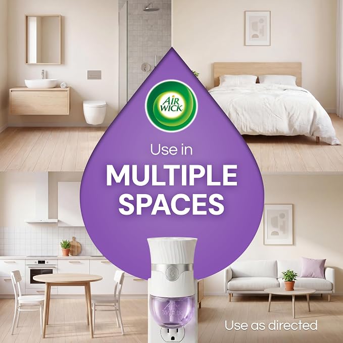 Air Wick Plug-In Scented Oil Refills, 10 Count, Lavender & Chamomile, Air Freshener, Essential Oils, Eco Friendly