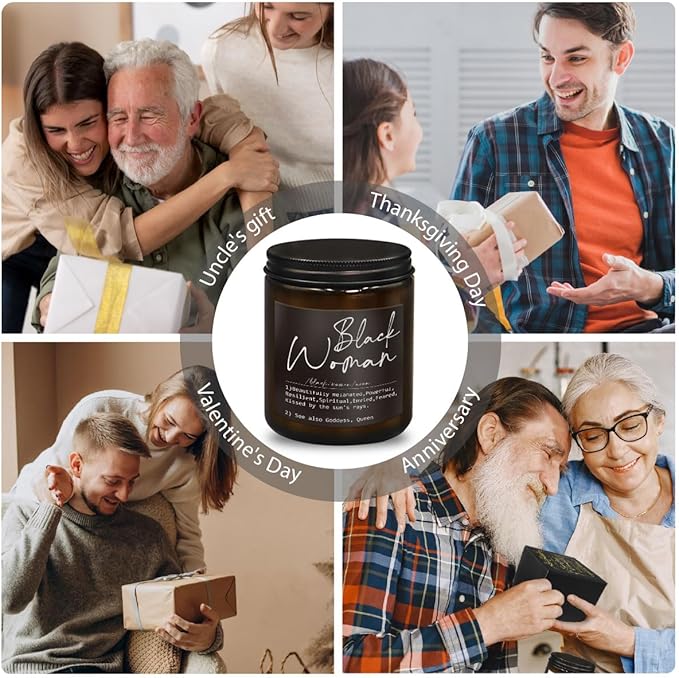 Black Women Definition African American Gifts for Black Women, Gifts for Black Women Black Girls, African American Women Gift, Cedar Scented Candles,8 oz