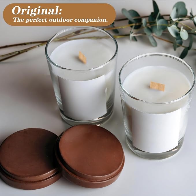 120pcs Natural Wood Wicks for Candle Making, Crackling Wooden Wicks with Metal Bases,5.1 "x 0.5" x0.02 Thin Crackling Wick for Soy Wax, Coconut Wax, Perfect for DIY Candle-Making, Long Lasting Flame