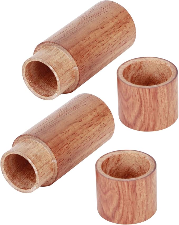 Zerodis 10Pcs Wooden Essential Oil Cylinder Box Storage Bottle Container Leak Proof Travel Carrier Case with Safe Independent Packaging for Aromatherapy DIY and Portable Use (2.5 outer diameter)