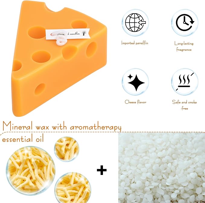 SHIDOW Shaped Scented Candles, Premium Soy Blend Wax Aromatherapy Candle, Relaxing Fragrance Decorative Candle for Home Bedroom Bathroom Office Indoor Ornament (Orange-Yellow)