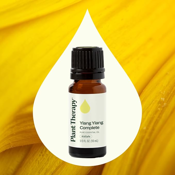 Plant Therapy Ylang Ylang Complete Essential Oil, 10 mL (1/3 oz), 100% Pure and Undiluted, Natural Aromatherapy, for Essential Oil Diffusers and DIY Skin Care