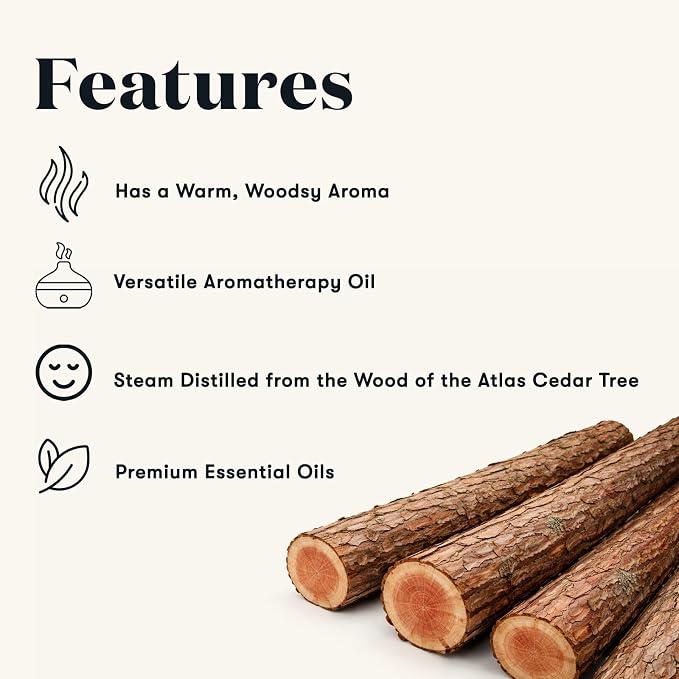 Young Living Cedarwood Essential Oil | 15 ml | Warm Woodsy Aroma for Diffusers, Massage & Aromatherapy | Atlas Cedarwood Oil | Seed to Seal Quality Botanical Oil
