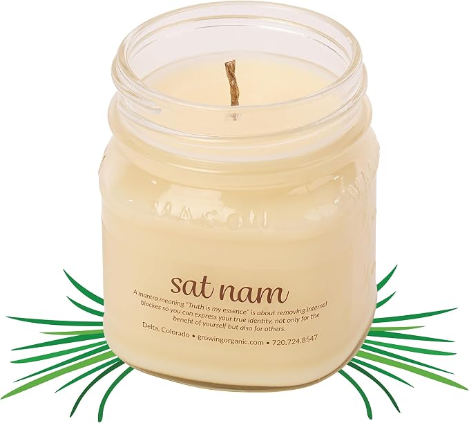 Meditation Soy Wax Candle, Relaxing and Banishing Negative Energy, Non-Toxic Handpoured Glass Jar Candle - Clean Burning, Long Lasting, Candles for Home, Fragrance (Vetiver + Cedarwood)