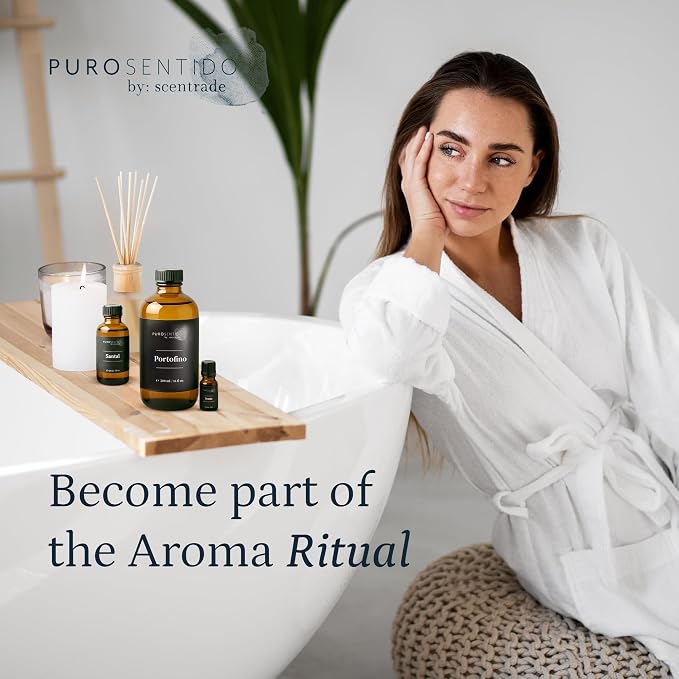 PuroSentido Paradise Tropical Aroma Oil (120 ml) - Luxury Essential & Fragrance Oil for Diffusers and Humidifiers, Creamy Coconut, Floral Notes & Soft Woods Home & Hotel Scent
