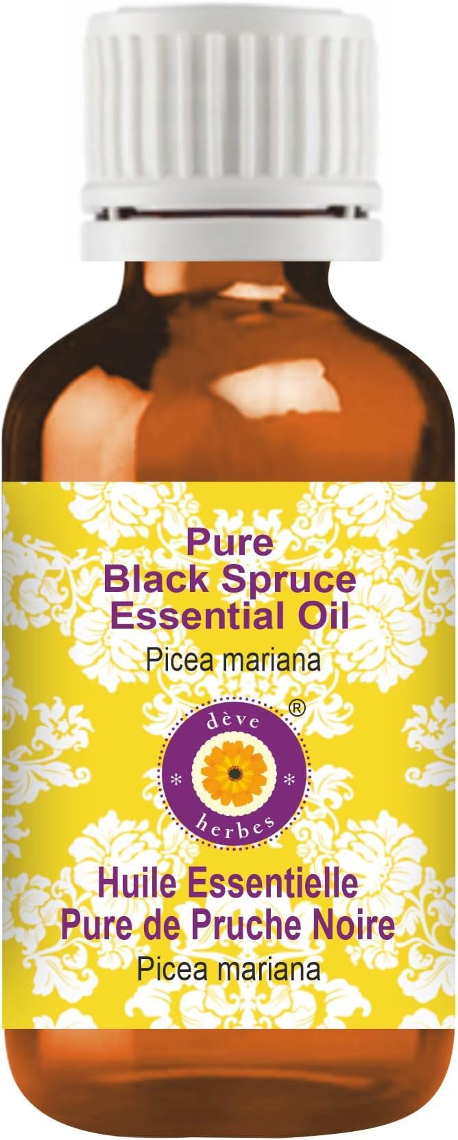 Deve Herbes Pure Black Spruce Essential Oil (Picea Mariana) Steam Distilled 5ml (0.16 oz)