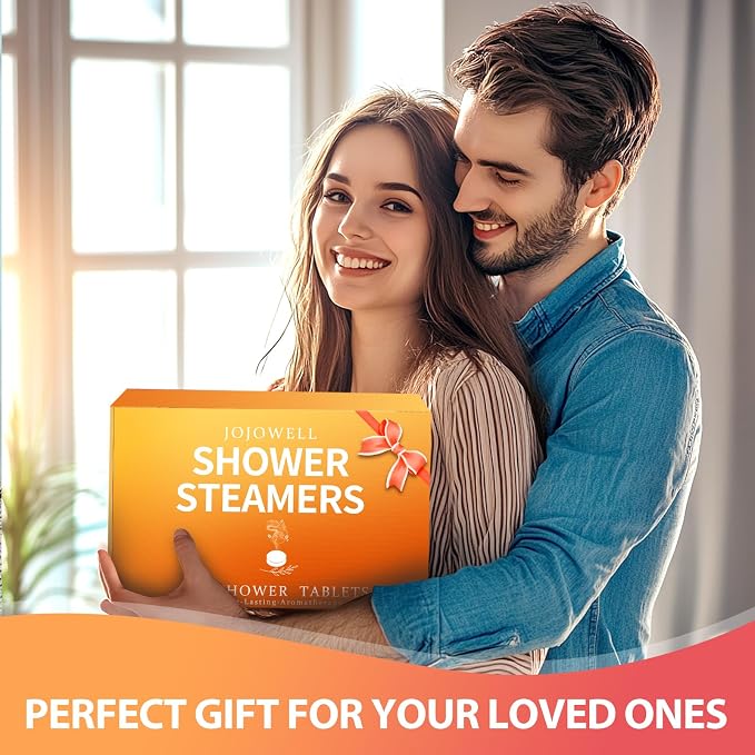 Shower Steamers Aromatherapy with Essential Oils - 12 Pack Birthday Gifts for Women, Mothers Day Gifts for Mom Wife Grandma from Daughter Son, Home Spa Self Care Gifts for Women Who Have Everything