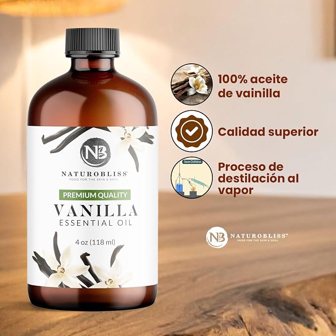 NaturoBliss Vanilla Essential Oil (4oz) Premium Quality