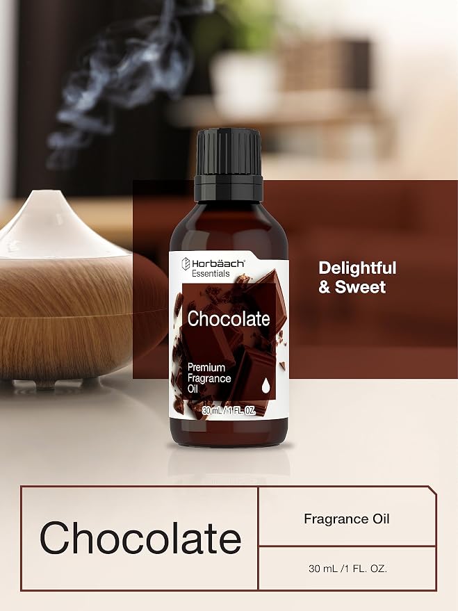 Horbäach Chocolate Fragrance Oil | 1 fl oz (30ml) | for Diffusers, Candle and Soap Making, DIY Projects & More | Premium Grade