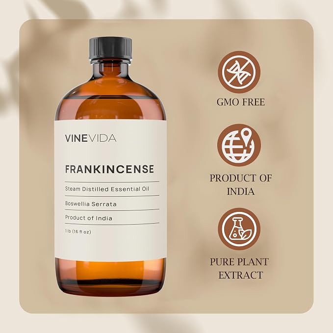 VINEVIDA [16oz] Pure Frankincense Essential Oil