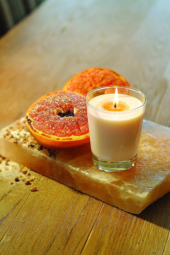 Root Candles Scented Candles Honeycomb Beeswax Blend Premium Handcrafted Candle, Large Veriglass, Sugared Grapefruit