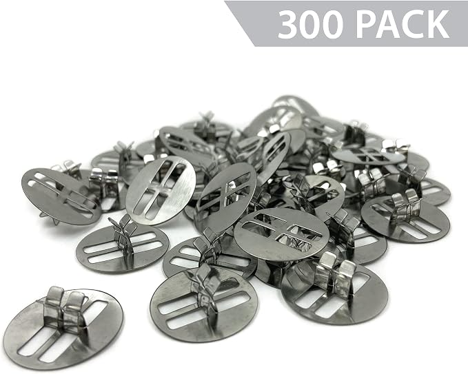 Hemlock Park Universal Wood Wick Clips for Candles | Sustainer Tabs Fit Most Wooden Wicks | Longer Burn Time & Less Wasted Wax (300 Pack)