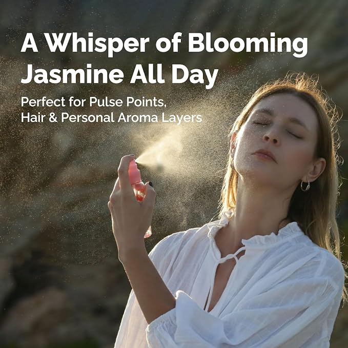 GM Gumili Jasmine Essential Oil 4 Oz, 100% Pure Jasmine Oil for Diffuser, Skin, Hair, Body & Face, Perfume, Floral Scent for Relaxation, Aromatherapy & Massage