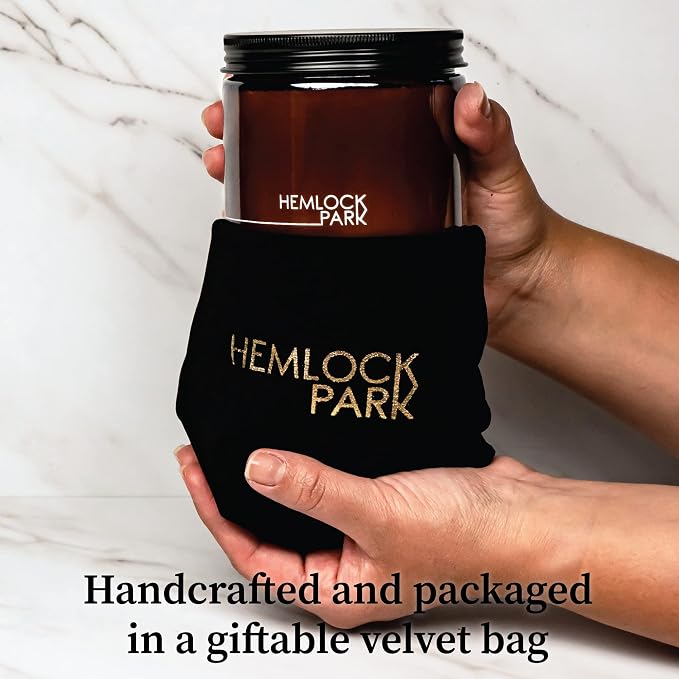Hemlock Park High Desert Apothecary Scented Candle | Crackling Wood Wick, Botanical Fragrance & Coconut Apricot Wax | Up to 80 Hour Burn Time | 16 oz | Made in USA