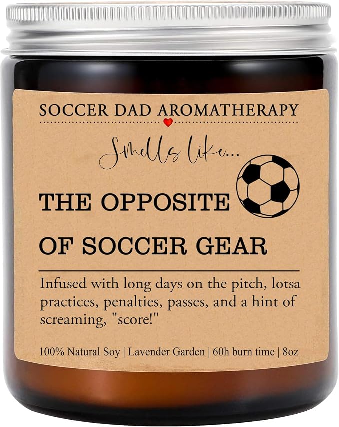 Soccer Dad Candle, Father's Day Present, Birthday Gift for Soccer Team Dad, Appreciation Candle