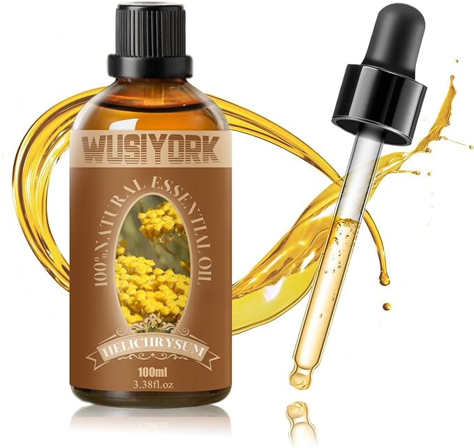 Helichrysum Essential Oil 100ML - 100% Pure and Natural Therapeutic Grade Oils for Aromatherapy Diffuser - 3.4 Fl Oz/Helichrysum