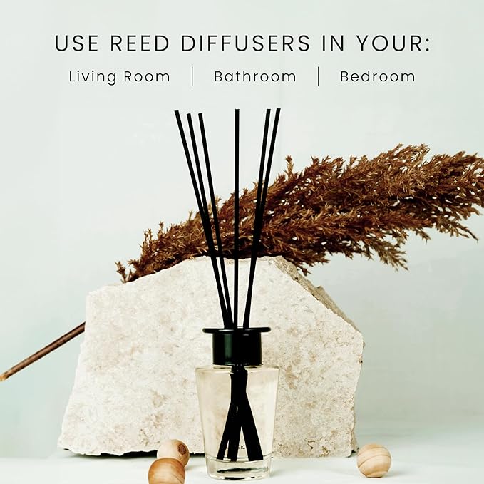 The Magic Scent Baccara Reed Diffuser for Home - Luxury Scent Diffuser with Premium Fiber Reeds for Lasting Gentle Dispersal - Natural, Toxin-Free Aroma Inspired by Baccarat Rouge