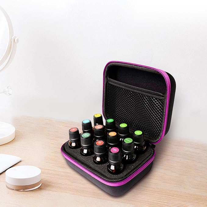 Bag for 15ml Bottles with 12 Compartments, Foam Insert Design, Waterproof and Shock Resistant