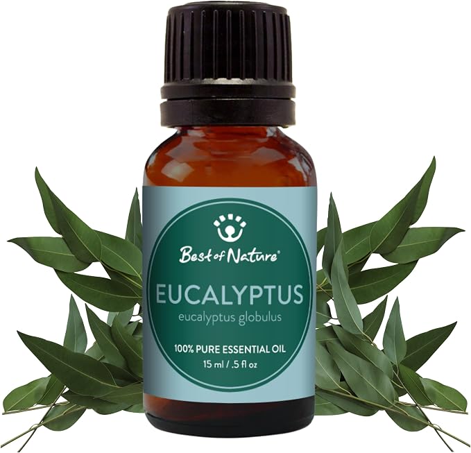 Eucalyptus Essential Oil for Diffuser Aromatherapy – Best of Nature 100% Pure Undiluted Oils for DIY, Home Fragrance, and Topical Use