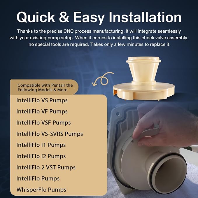 Sunluway 072927 Diffuser Assembly Replacement Part Compatible with Pentair Whisperflo/Intelliflo Inground Swimming Pool and Spa Pumps, Designed for 1/2-2 HP, Part# 072927