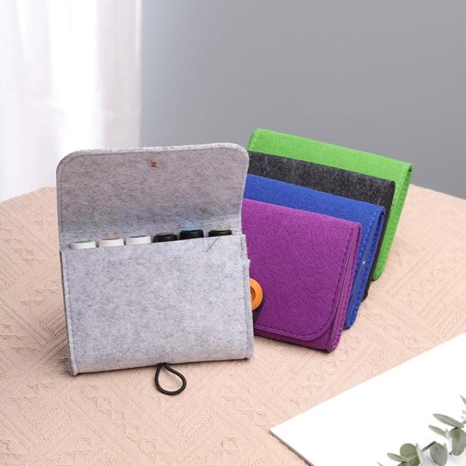 Storage Bag, Portable Storage Bag Felt Case for Essential Oil Bottles Travel Roller Bottle Storage Organizer