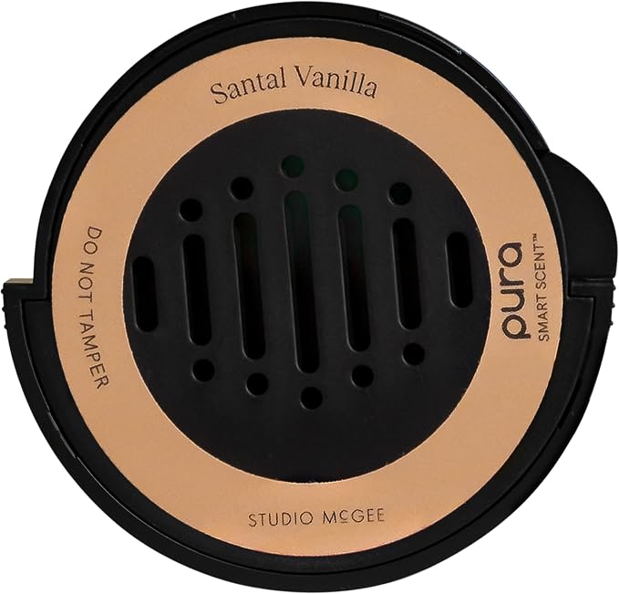 Pura & Studio McGee - Fragrance for Car Diffuser - Clean & Safe Luxury Scent Refill - Long-Lasting for 30 Days of Aroma - Must-Have Accessory - Santal Vanilla