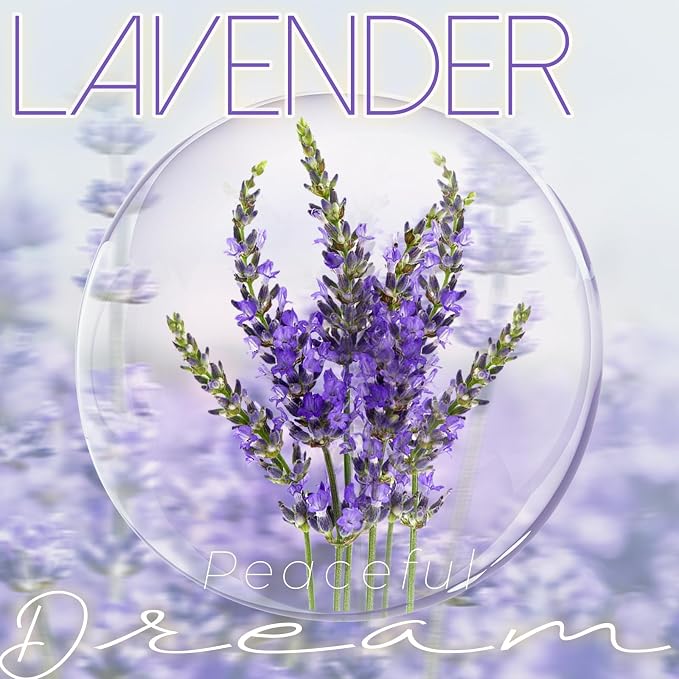 DARJEN Lavender Candles for Home- 5.3oz 35H Natural Soy Wax Aromatherapy Jar Candle with Strong Scent, Decorative Aesthetic Candles for Relax, Bedside, Laundry Room, Luxury Gift for Women