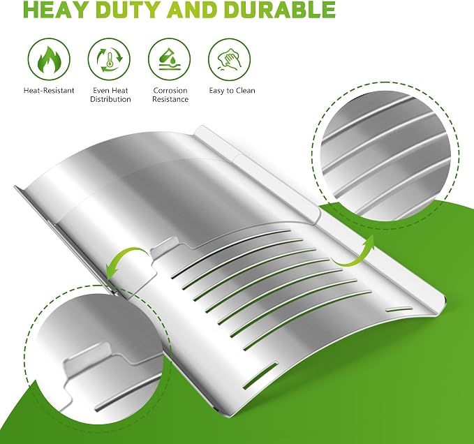Flame Broiler Kit for Pit Boss 340/440 Series Smoker Grill,76145 Main Plate&76146 Slide Cover Compatible with Pit Boss Tailgater PB440TG,PB340,PB340TGW,PB440,PB440D,Ranch Hand PB440TGR1 Pellet Grills