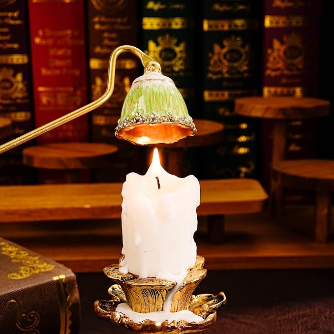 Candle Snuffer, Candle Extinguisher with Long Durable Handle, Vintage Wax Snuffer, Decorative Wick Snuffer, Perfect for Candle Lovers as Gifts