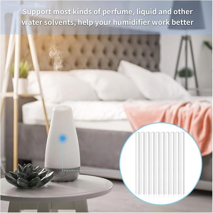 50pcs Multi Purpose Quick Absorption Fibre Cotton Humidifier Sticks Replacement Set Retention Diffusers Wicks