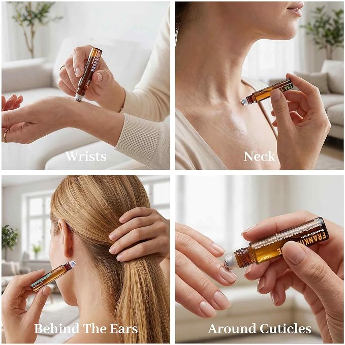 Tea Tree Oil Roll On, Tea Tree Essential Oil Rollerball for Skin Care, Scalp & Nail Care, Fresh Herbal Aromatherapy Roll-On, Portable Travel Size Essential Oil for Women and Men